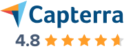 Capterra 4.8 star rating
