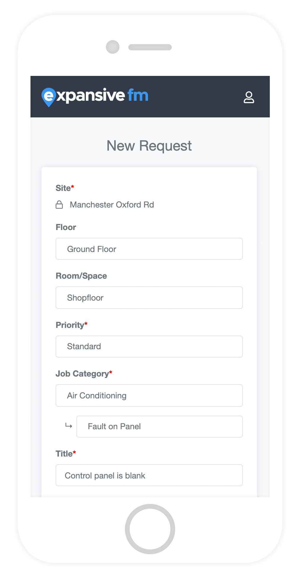 Work request form