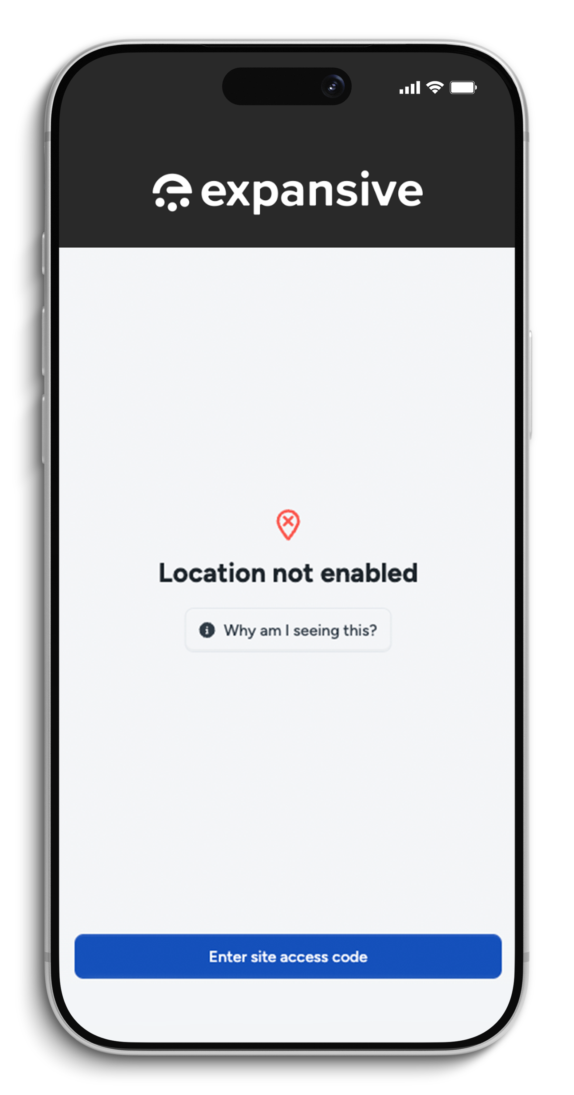 Location Verification mockup front